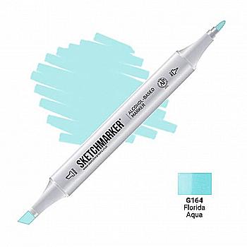 Маркер SKETCHMARKER, 2 пера: долото и тонкое, Florida Aqua - Флоридская вода, SM-G164 Маркер SKETCHMARKER, 2 пера: долото и тонкое, Florida Aqua - Флоридская вода, SM-G164