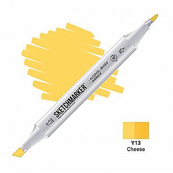Маркер SKETCHMARKER, 2 пера: долото и тонкое, Cheese - Сыр, SM-Y13 Маркер SKETCHMARKER, 2 пера: долото и тонкое, Cheese - Сыр, SM-Y13