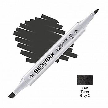 Маркер SKETCHMARKER, 2 пера: долото и тонкое, Toner Gray 2 - Тонированный серый 2, SM-TG2 Маркер SKETCHMARKER, 2 пера: долото и тонкое, Toner Gray 2 - Тонированный серый 2, SM-TG2