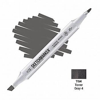 Маркер SKETCHMARKER, 2 пера: долото и тонкое, Toner Gray 4 - Тонированный серый 4, SM-TG4 Маркер SKETCHMARKER, 2 пера: долото и тонкое, Toner Gray 4 - Тонированный серый 4, SM-TG4