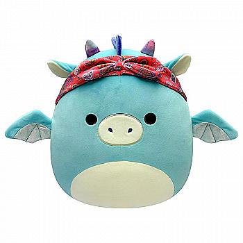М`яка іграшка SQUISHMALLOWS – ДРАКОН У БАНДАНІ, 19 см, SQCR04125 М`яка іграшка SQUISHMALLOWS – ДРАКОН У БАНДАНІ, 19 см, SQCR04125