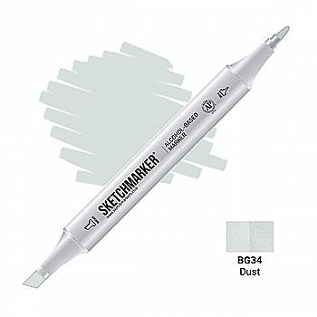 Маркер SKETCHMARKER, 2 пера: долото и тонкое, Dust - Грязь, SM-BG34 Маркер SKETCHMARKER, 2 пера: долото и тонкое, Dust - Грязь, SM-BG34