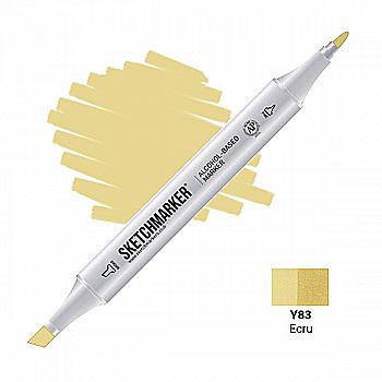 Маркер SKETCHMARKER, 2 пера: долото и тонкое, Ecru - Экрю, SM-Y83 Маркер SKETCHMARKER, 2 пера: долото и тонкое, Ecru - Экрю, SM-Y83