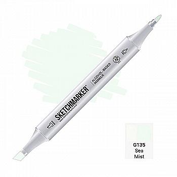 Маркер SKETCHMARKER, 2 пера: долото и тонкое, Sea Mist - Морская дымка, SM-G135 Маркер SKETCHMARKER, 2 пера: долото и тонкое, Sea Mist - Морская дымка, SM-G135