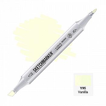 Маркер SKETCHMARKER, 2 пера: долото и тонкое, Vanilla - Ванильный, SM-Y95 Маркер SKETCHMARKER, 2 пера: долото и тонкое, Vanilla - Ванильный, SM-Y95