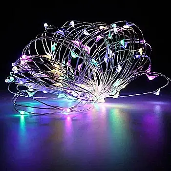 Гірлянда-роса на батарейках 30 LED, 3 м, мульті, 1276-01, 1976-01 Гірлянда-роса на батарейках 30 LED, 3 м, мульті, 1276-01, 1976-01