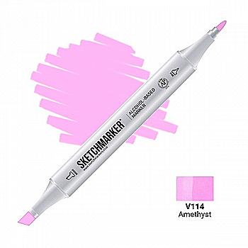 Маркер SKETCHMARKER, 2 пера: долото и тонкое, Amethyst - Аметист, SM-V114 Маркер SKETCHMARKER, 2 пера: долото и тонкое, Amethyst - Аметист, SM-V114