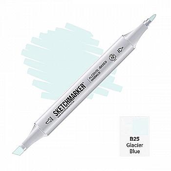 Маркер SKETCHMARKER, 2 пера: долото и тонкое, Glacier Blue - Голубой ледник, SM-B25 Маркер SKETCHMARKER, 2 пера: долото и тонкое, Glacier Blue - Голубой ледник, SM-B25