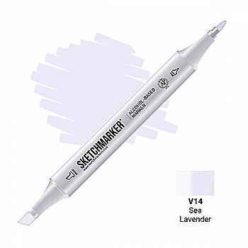 Маркер SKETCHMARKER, 2 пера: долото и тонкое, Sea Lavender - Сиреневое море, SM-V14 Маркер SKETCHMARKER, 2 пера: долото и тонкое, Sea Lavender - Сиреневое море, SM-V14