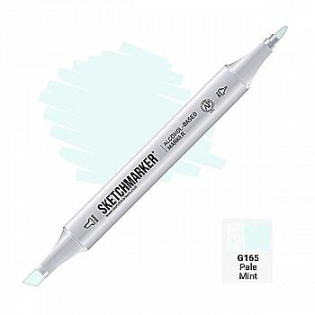 Маркер SKETCHMARKER, 2 пера: долото и тонкое, Pale Mint - Бледная мята, SM-G165 Маркер SKETCHMARKER, 2 пера: долото и тонкое, Pale Mint - Бледная мята, SM-G165