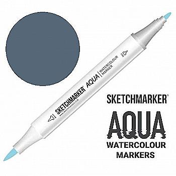 Маркер акварельный двухсторонний SKETCHMARKER Aqua Pro Серый холодный, SMA-CG Маркер акварельный двухсторонний SKETCHMARKER Aqua Pro Серый холодный, SMA-CG