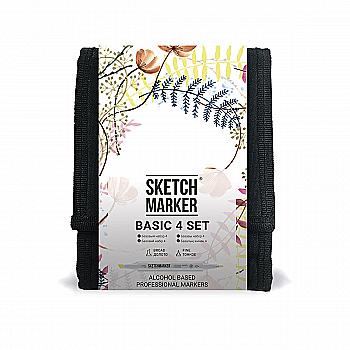 Набор маркеров SKETCHMARKER Basic 4 set 12 - Базовые оттенки 4 (12 маркеров + сумка органайзер), 12bas4 Набор маркеров SKETCHMARKER Basic 4 set 12 - Базовые оттенки 4 (12 маркеров + сумка органайзер), 12bas4
