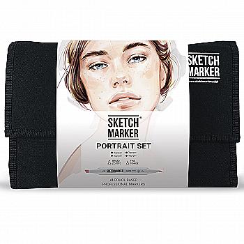 Набор маркеров SketchMarker Portrait set 24 - Портрет (24 маркера + сумка органайзер), SM-24PORT Набор маркеров SketchMarker Portrait set 24 - Портрет (24 маркера + сумка органайзер), SM-24PORT