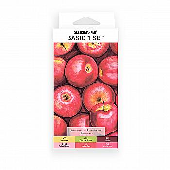 Набор маркеров SKETCHMARKER Basic 1/Базовые оттенки 1, 6 шт, SM-6BAS1 Набор маркеров SKETCHMARKER Basic 1/Базовые оттенки 1, 6 шт, SM-6BAS1