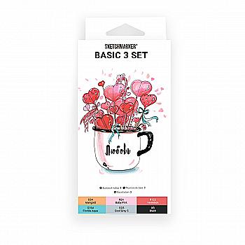 Набір маркерів SKETCHMARKER Basic 3/Базові відтінки 3, 6 шт, SM-6BAS3 Набір маркерів SKETCHMARKER Basic 3/Базові відтінки 3, 6 шт, SM-6BAS3