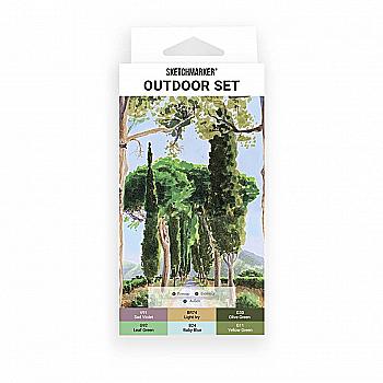 Набор маркеров SketchMarker Outdoor, 6 шт, SM-6OUTD Набор маркеров SketchMarker Outdoor, 6 шт, SM-6OUTD