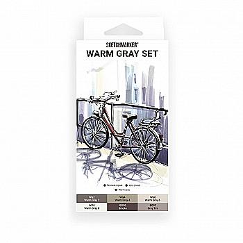 Набор маркеров SketchMarker Warm Gray, 6 шт, SM-6WMGR Набор маркеров SketchMarker Warm Gray, 6 шт, SM-6WMGR