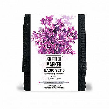 Набор маркеров SKETCHMARKER Basic 5/Базовые оттенки 5, 12 шт+сумка органайзер, SM-12BAS5 Набор маркеров SKETCHMARKER Basic 5/Базовые оттенки 5, 12 шт+сумка органайзер, SM-12BAS5