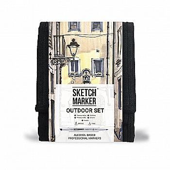 Набір маркерів SketchMarker Outdoor, 12 шт+сумка органайзер, SM-12OUTD Набір маркерів SketchMarker Outdoor, 12 шт+сумка органайзер, SM-12OUTD