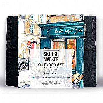 Набір маркерів SketchMarker Outdoor, 36 шт+сумка органайзер, SM-36OUTD Набір маркерів SketchMarker Outdoor, 36 шт+сумка органайзер, SM-36OUTD