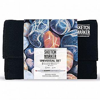Набір маркерів SketchMarker Universal, 24 шт+сумка органайзер, SM-24UNI Набір маркерів SketchMarker Universal, 24 шт+сумка органайзер, SM-24UNI