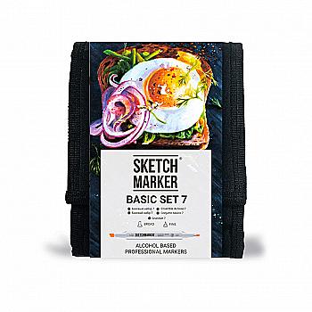Набор маркеров SKETCHMARKER Basic 7/Базовые оттенки 7, 12 шт+сумка органайзер, SM-12BAS7 Набор маркеров SKETCHMARKER Basic 7/Базовые оттенки 7, 12 шт+сумка органайзер, SM-12BAS7