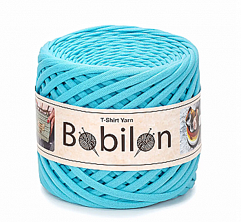 Пряжа трикотажна Bobilon Mini (5-7 мм), бірюзовий Пряжа трикотажна Bobilon Mini (5-7 мм), бірюзовий