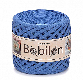 Пряжа трикотажна Bobilon Mini (5-7 мм), волошка Пряжа трикотажна Bobilon Mini (5-7 мм), волошка