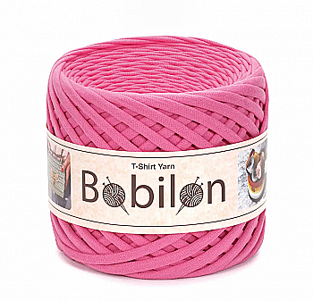 Пряжа трикотажна Bobilon Mini (5-7 мм), рожевий фламінго Пряжа трикотажна Bobilon Mini (5-7 мм), рожевий фламінго