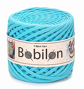 Пряжа трикотажна Bobilon Medium (7-9 мм), бірюзовий Пряжа трикотажна Bobilon Medium (7-9 мм), бірюзовий