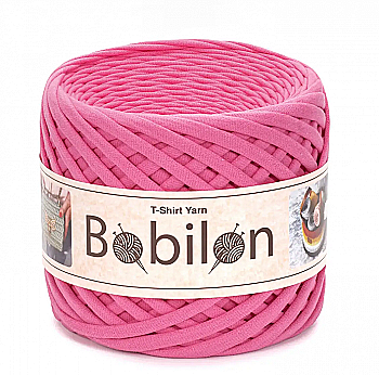 Пряжа трикотажна Bobilon Medium (7-9 мм), рожевий фламінго Пряжа трикотажна Bobilon Medium (7-9 мм), рожевий фламінго