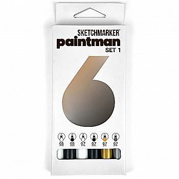Набор маркеров перманентных SKETCHMARKER Paintman Набор №1, 6 цв. (0,5 мм/0,7 мм), SMPMSET1 Набор маркеров перманентных SKETCHMARKER Paintman Набор №1, 6 цв. (0,5 мм/0,7 мм), SMPMSET1