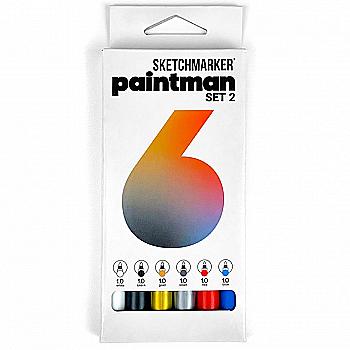Набор маркеров перманентных SKETCHMARKER Paintman Набор №2, 6 цв. (1 мм), SMPMSET2 Набор маркеров перманентных SKETCHMARKER Paintman Набор №2, 6 цв. (1 мм), SMPMSET2