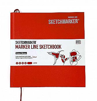Скетчбук SKETCHMARKER 163*163 мм 48 арк., 160 г/м², тверда обкл., блідо-червоний, MLHSQ/LRED Скетчбук SKETCHMARKER 163*163 мм 48 арк., 160 г/м², тверда обкл., блідо-червоний, MLHSQ/LRED