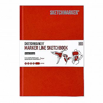 Скетчбук SKETCHMARKER В5 44 л., 160 г/м², твёрдая обложка, бледно-красный, MLHM/LRED Скетчбук SKETCHMARKER В5 44 л., 160 г/м², твёрдая обложка, бледно-красный, MLHM/LRED