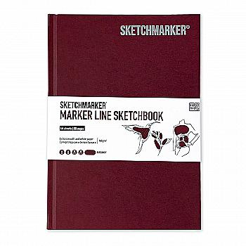 Скетчбук SKETCHMARKER В5 44 л., 160 г/м², твёрдая обложка, винный, MLHM/BURG Скетчбук SKETCHMARKER В5 44 л., 160 г/м², твёрдая обложка, винный, MLHM/BURG