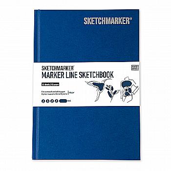 Скетчбук SKETCHMARKER В5 44 л., 160 г/м², твёрдая обложка, синий, MLHM/BLUE Скетчбук SKETCHMARKER В5 44 л., 160 г/м², твёрдая обложка, синий, MLHM/BLUE