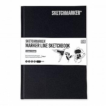 Скетчбук SKETCHMARKER В5 44 л., 160 г/м², твёрдая обложка, чёрный, MLHM/BLACK Скетчбук SKETCHMARKER В5 44 л., 160 г/м², твёрдая обложка, чёрный, MLHM/BLACK
