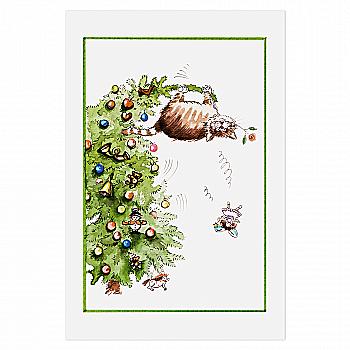 Открытка "Кот-озорник"