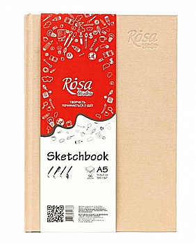 Блокнот A5, кремовий, 96 арк, 100 г/м2, 16R5017 Rosa Studio Блокнот A5, кремовий, 96 арк, 100 г/м2, 16R5017 Rosa Studio