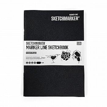 Скетчбук SKETCHMARKER А5 16 л., 160 г/м², мягкая обкл., черный, MLSSM/EXBL Скетчбук SKETCHMARKER А5 16 л., 160 г/м², мягкая обкл., черный, MLSSM/EXBL
