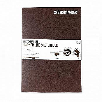 Скетчбук SKETCHMARKER В5 16 л., 160 г/м², красное дерево, MLSM/MAH Скетчбук SKETCHMARKER В5 16 л., 160 г/м², красное дерево, MLSM/MAH
