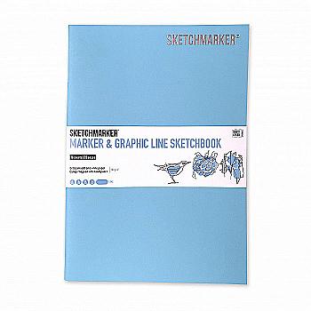 Скетчбук SKETCHMARKER В5 16 л., 180 г/м², смеральдо, MGLSM/SMER Скетчбук SKETCHMARKER В5 16 л., 180 г/м², смеральдо, MGLSM/SMER