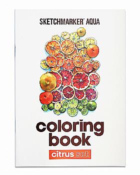 Раскраска акварельная SKETCHMARKER А5 10 л. "Citrus", SMCB-CITR Раскраска акварельная SKETCHMARKER А5 10 л. "Citrus", SMCB-CITR