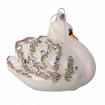 Ялинкова прикраса Лебідь білий, F513-17268 Ялинкова прикраса Лебідь білий, F513-17268