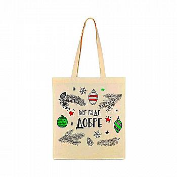 Сумка-шопер "Все буде добре" 35*40 см, 4219 Сумка-шопер "Все буде добре" 35*40 см, 4219