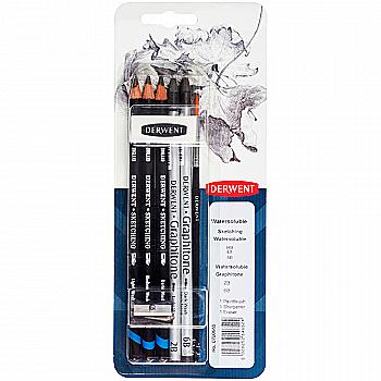 Набір матеріалів для графіки Watersoluble Sketching, 8 пред, в блістері, Derwent 700665 Набір матеріалів для графіки Watersoluble Sketching, 8 пред, в блістері, Derwent 700665
