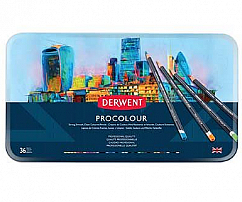 Набір олівців кольорових "Procolour", 36 кол., метал. коробка, 2302507 Набір олівців кольорових "Procolour", 36 кол., метал. коробка, 2302507