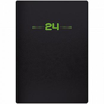 Ежедневник 2024 Стандарт Flex Neo, черный с салатовым, 73-795 71 444 Ежедневник 2024 Стандарт Flex Neo, черный с салатовым, 73-795 71 444