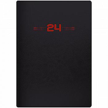 Ежедневник 2024 Стандарт Flex Neo, черный с красным, 73-795 71 204 Ежедневник 2024 Стандарт Flex Neo, черный с красным, 73-795 71 204